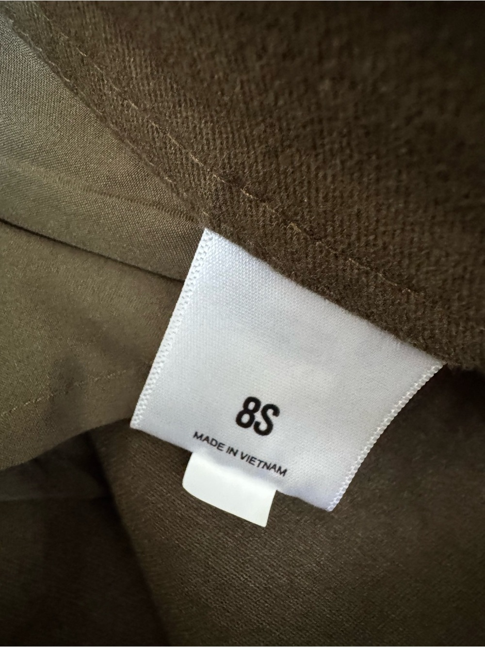 Express Wide Leg High-Waist Pants in Olive Green Size 8 Short - Picture 7 of 10